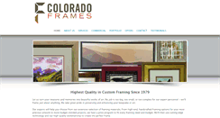 Desktop Screenshot of coloradoframes.com